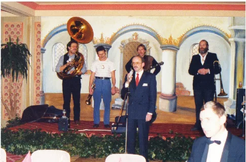 Musiker auf der Bühne beim Festabend 1984